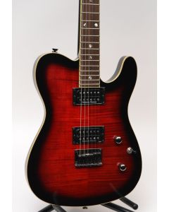 Fender Special Edition FMT HH Custom Telecaster Electric Guitar, Black Cherry Burst - Demo W/CASE SN 0913