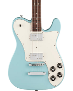 Fender Kingfish Delta Day Telecaster Deluxe Electric Guitar. Rosewood Fingerboard, Daphne Blue TGF33