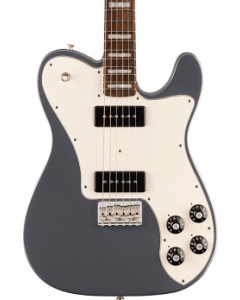 Fender Chris Shiflett Cleaver Telecaster Deluxe Electric Guitar. Rosewood Fingerboard, Charcoal Frost Metallic TGF33
