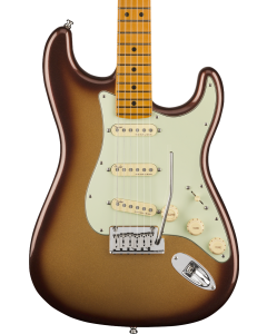 Fender American Ultra Stratocaster Electric Guitar. Maple FB, Mocha Burst