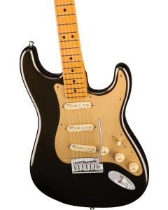 Fender American Ultra Stratocaster Electric Guitar. Maple FB, Texas Tea