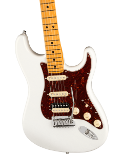 Fender American Ultra Stratocaster HSS Electric Guitar. Maple FB, Arctic Pearl