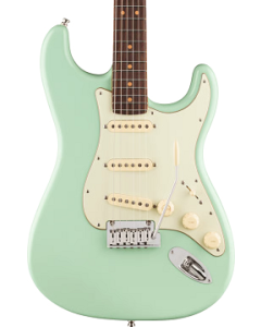Fender American Ultra Luxe Vintage '60s Stratocaster Electric Guitar. Rosewood Fingerboard, Surf Green TGF33