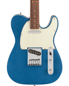 Fender American Ultra Luxe Vintage '60s Custom Telecaster Electric Guitar. Rosewood Fingerboard, Lake Placid Blue