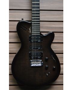 Godin xtSA Synth Access 3 Voice Electric Guitar Trans Black Flame
