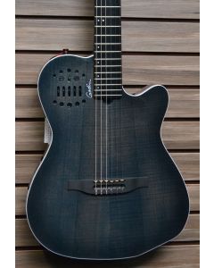 Godin ACS Denim Blue Acoustic-Electric Guitar Blue Flame