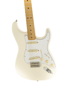 Fender Jimi Hendrix Stratocaster Electric Guitar. Maple FB, Olympic White