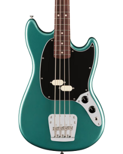 Fender American Professional Classic Mustang Electric Bass. Rosewood Fingerboard, Faded Sherwood Green Metallic TGF33