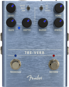 Fender Tre-Verb Digital Reverb Tremolo Pedal TGF33