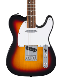 Fender Standard Telecaster Electric Guitar. Laurel Fingerboard, White Pickguard, 3-Color Sunburst TGF33