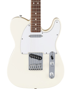 Fender Standard Telecaster Electric Guitar. Laurel Fingerboard, White Pickguard, Olympic White TGF33