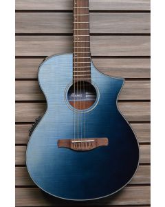 Ibanez AEWC32FMISF Thinline Acoustic-Electric Guitar Indigo Sunset Fade TGF11