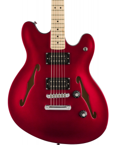 Squier Affinity Series Starcaster Electric Guitar. Maple FB, Candy Apple Red
