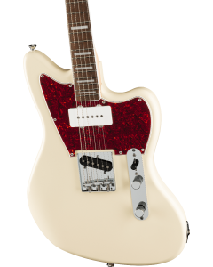 Squier  Limited Edition Paranormal Offset Telecaster SJ Electric Guitar, Laurel Fingerboard, Tortoiseshell Pickguard, Olympic White