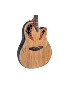 Ovation Celebrity Elite Plus CE44P-SMG Mid-Depth Acoustic-Electric Guitar Natural Spalted Maple