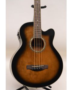 Ibanez AEB10E-DVS Acoustic-Electric Bass Guitar Dark Violin Sunburst TGF11