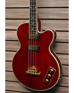Epiphone Allen Woody Rumblekat Artist Series Bass Guitar Wine Red W/ CASE SN2171