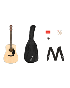 Fender CD-60S Dreadnought Acoustic Guitar Pack V2. Natural