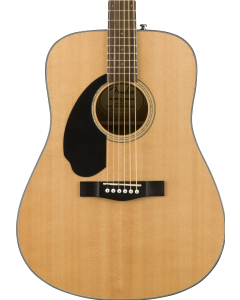 Fender CD-60S Left Hand Acoustic Guitar. Walnut FB, Natural