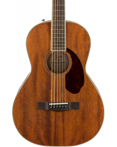 Fender PM-2 Parlor Acoustic Guitar. Ovangkol FB, All-Mahogany w/case