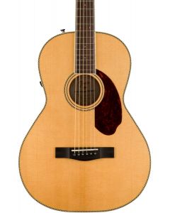 Fender PM-2 Standard Parlor Acoustic Guitar. Ovangkol FB, Natural w/case