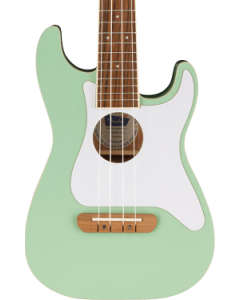 Fender Fullerton Strat Ukulele, Walnut Fingerboard, White Pickguard, Surf Green