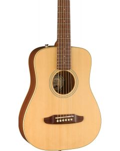 Fender Redondo Mini Acoustic Guitar, Walnut Fingerboard, Natural