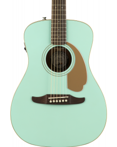 Fender Malibu Player Acoustic Guitar. Walnut FB, Aqua Splash