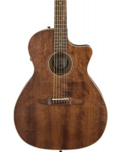 Fender Newporter Special Acoustic Electric Guitar w/ Gig Bag. Pau Ferro Fingerboard, Natural