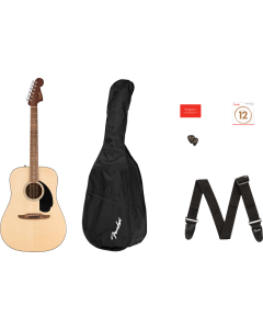 Fender California Standard Redondo Pack, Spruce Top, Black Pickguard, Natural