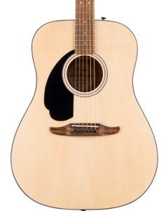 Fender California Standard Redondo Left-Handed Acoustic Guitar. Spruce Top, Black Pickguard, Natural