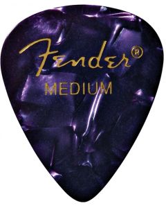 Fender 351 Premium Celluloid Guitar Picks, 12 Pack, Purple Moto, Medium