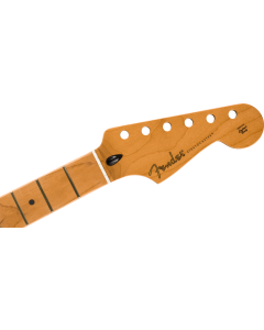 Fender Satin Roasted Maple Stratocaster Neck, 22 Jumbo Frets, 12", Maple, Flat Oval Shape TGF33