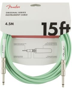 Fender Original Series Instrument Cable, Straight, 15' - Surf Green