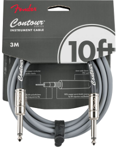 Fender Contour Instrument Cable, Inca Silver, 18.6'