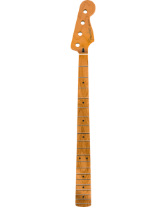 Fender Roasted Maple Jazz Bass Neck, 20 Medium Jumbo Frets, 9.5", Maple, C Shape