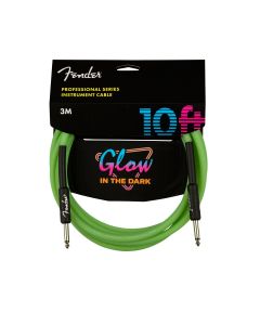 Fender Professional Series Glow In The Dark Instrument Cable 10 Ft. Green