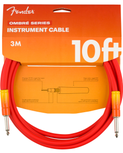 Fender Ombré Series Straight/Straight 10' Instrument Cable Tequila Sunrise