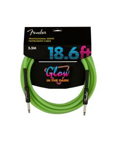 Fender Professional Series Glow In The Dark Instrument Cable 18.6 Ft. Green