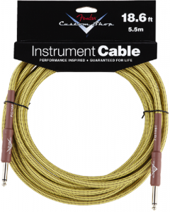 Fender Custom Shop Tweed Instrument Cable 18.6 ft Vintage