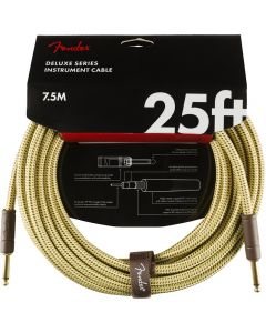 Fender Deluxe Series Instrument Cable, Straight, 25' - Tweed