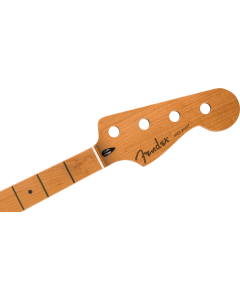 Fender Satin Roasted Maple Jazz Bass Neck, 20 Jumbo Frets, 12", Maple, Flat Oval Shape TGF33