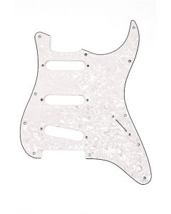 Fender Pickguard Strat 11 Hole 4-ply White Pearl