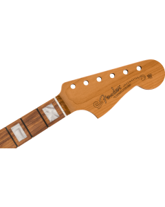 Fender Roasted Jazzmaster Neck, Block Inlays, 22 Medium Jumbo Frets, 9.5 inch Radius, Pau Ferro Modern C Shape