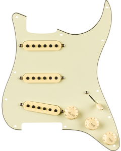 Fender Pre-Wired Strat Pickguard, Eric Johnson Signature, Mint Green 11 Hole PG