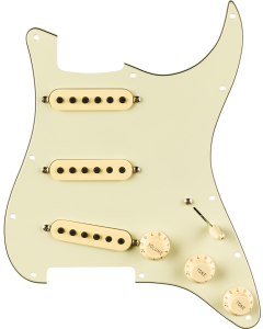 Fender Pre-Wired Strat Pickguard, Eric Johnson Signature, Mint Green 11 Hole PG TGF33