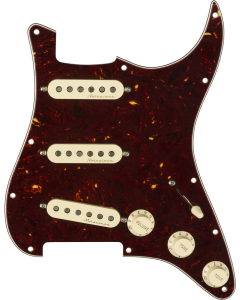 Fender Pre-Wired Strat Pickguard, Vintage Noiseless SSS, Tortoise Shell 11 Hole PG