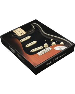 Fender Pre-Wired Strat Pickguard, Hot Noiseless SSS, Black 11 Hole PG