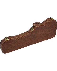 Fender Strat/Tele Hardshell Case Brown with Red Poodle Plush Interior