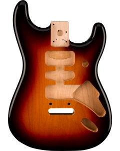 Fender Deluxe Series Stratocaster HSH, Alder Body, 2-Point Bridge Mount, 3-Color Sunburst